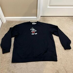 Disney Black Crewneck Sweater with Iconic Character